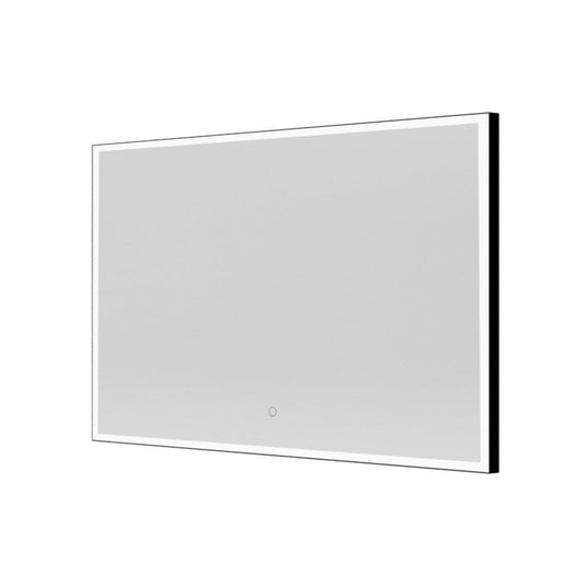 Origins Tate 120 x 70cm Rectangular Light Mirror - Black - Envy Bathrooms Ltd