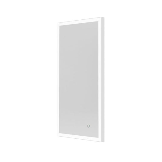 Origins Tate 50 x 100cm Light Rectangular Mirror - White - Envy Bathrooms Ltd