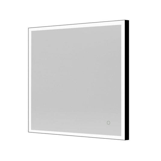 Origins Tate 70 x 70cm Square Light Mirror - Black - Envy Bathrooms Ltd