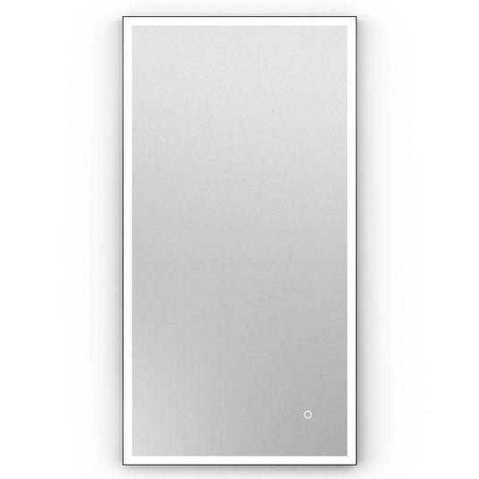 Origins Tate 40 x 80cm Light Mirror - Black - Envy Bathrooms Ltd