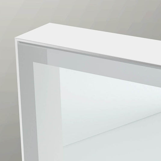 Origins Tate 60 x 80cm Rectangular Light Mirror - White - Envy Bathrooms Ltd