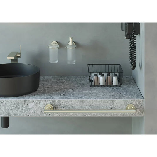 Origins Tecno Project 660mm Towel Rail - Brushed Nickel - 198634 - Envy Bathrooms Ltd