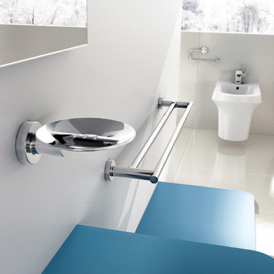 Origins Tecno Project Double Towel Rail 79cm - Chrome - Envy Bathrooms Ltd