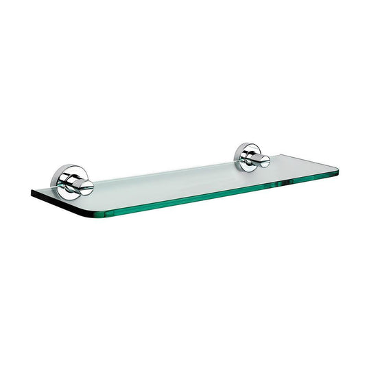 Origins Tecno Project Glass Shelf 50cm - Chrome - Envy Bathrooms Ltd