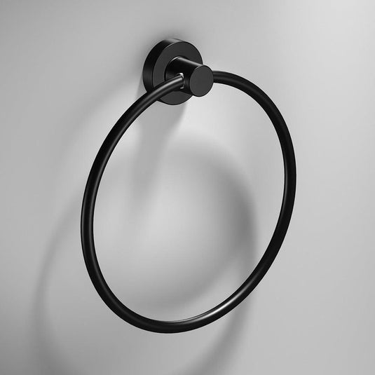 Origins Tecno Project Towel Ring - Black - Envy Bathrooms Ltd