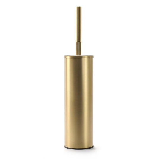 Origins Turner Toilet Brush Freestanding - Brushed Brass - Envy Bathrooms Ltd