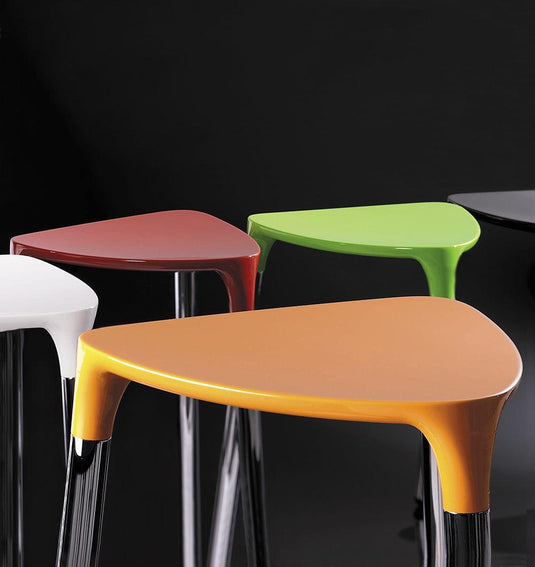 Origins Yannis Stool - White/Chrome - Envy Bathrooms Ltd