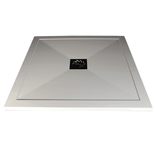 Poppy 25mm Ultra-Slim 1200mm x 900mm Offset Quadrant Tray & Waste (RH) - RUBY3872 - Envy Bathrooms Ltd