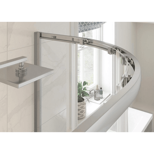 Poppy Harley 1200x900mm 2 Door Offset Quadrant - Chrome - RUBY101436 - Envy Bathrooms Ltd