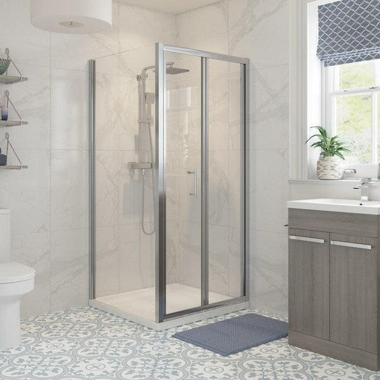 Poppy Harley 900mm Side Panel - Chrome - RUBY101412 - Envy Bathrooms Ltd