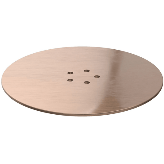 Poppy Low Profile Tray Waste Cover - Brushed Bronze - RUBY108975 - Envy Bathrooms Ltd
