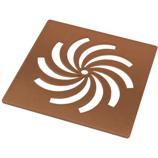 Poppy Ultra-Slim Tray Waste Cover - Brushed Bronze - RUBY108971 - Envy Bathrooms Ltd