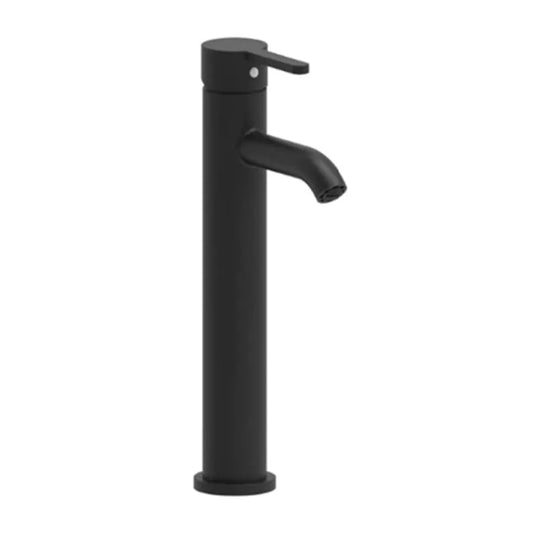Roca Carelia High Neck Basin Mixer Tap Powder Coated Black | A5A378AN0R