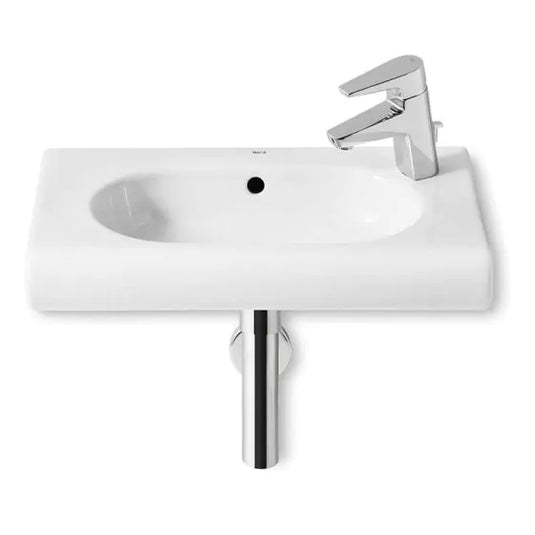 Roca Meridian-N Compact 550mm Wash Basin 1 RH Tap Hole | A32724Y000