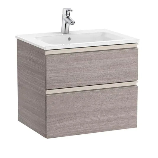 Roca The Gap 600mm 2 Drawer Vanity Unit City Oak | A857397402