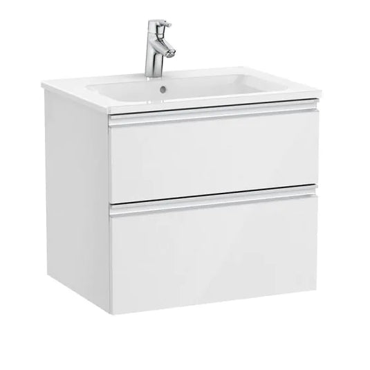 Roca The Gap 600mm 2 Drawer Vanity Unit Gloss White | A857397806