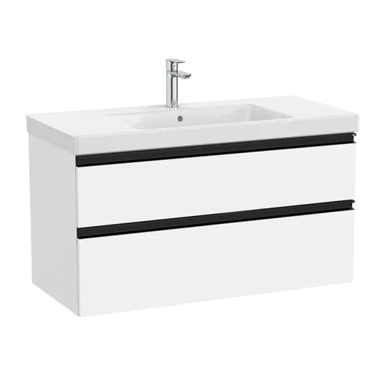 Roca The Gap 1000mm 2 Drawer Vanity Unit Matt White | A857724509