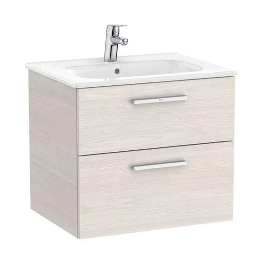 Roca Victoria 600mm 2 Drawer Vanity Unit Nordic Ash | A857468434
