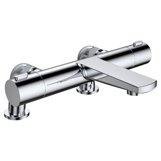 RAK Ceramics Blade 3 Hole Deck Mounted Basin Mixer - Chrome - RAKBLD3011C - Envy Bathrooms Ltd