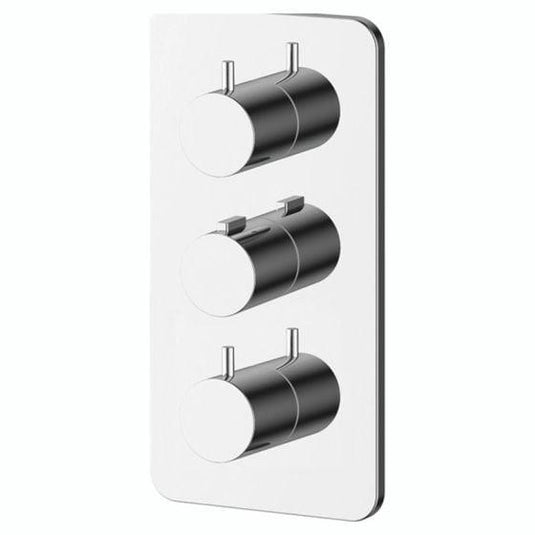 RAK Ceramics Blade Triple Outlet Concealed Shower Valve - Chrome - RAKBLD3204C - Envy Bathrooms Ltd