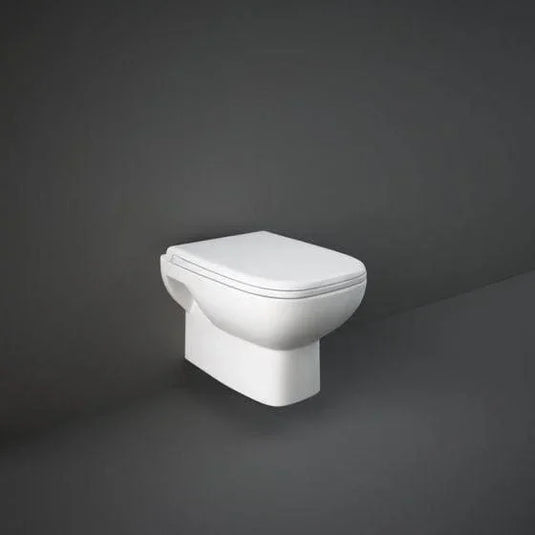 RAK Ceramics Ceramics Origin 62 Deluxe Urea Quick Release Soft Close Toilet Seat - White - YFG109C - Envy Bathrooms Ltd