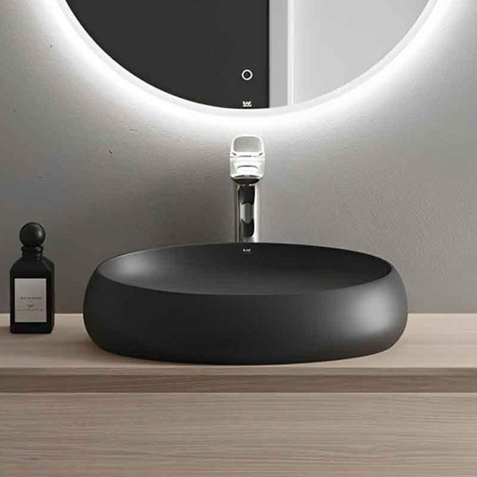 RAK Ceramics Cloud 60cm Countertop Basin - Matt Black - CLOCT6000504A - Envy Bathrooms Ltd