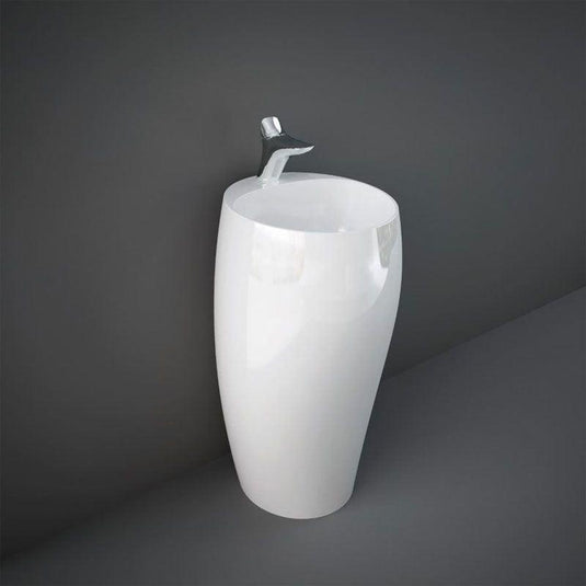 RAK Ceramics Cloud Free Standing 50cm Wash Basin 1th - CLOFS5001AWHA - Envy Bathrooms Ltd