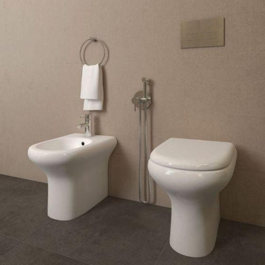 RAK Ceramics Compact Back to Wall Toilet Pan - Gloss White - CO17AWHA - Envy Bathrooms Ltd