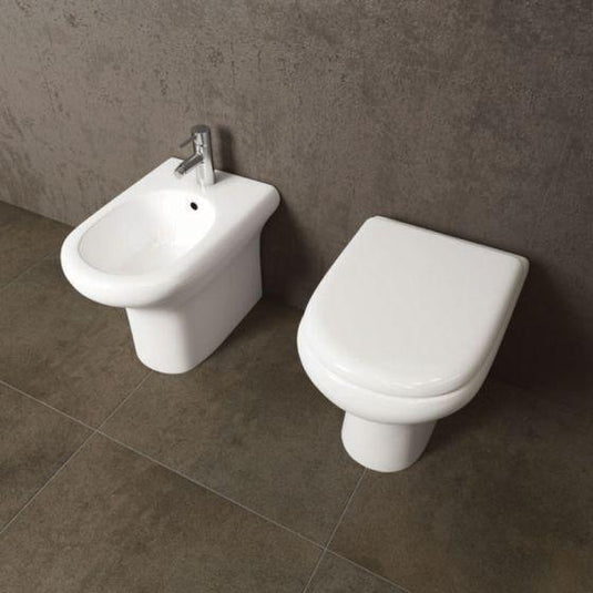 RAK Ceramics Compact Back to Wall Toilet Pan - Gloss White - CO17AWHA - Envy Bathrooms Ltd