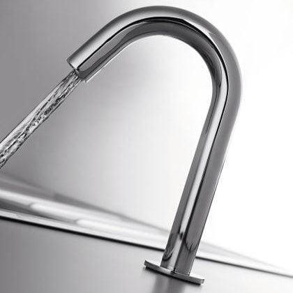 RAK Ceramics Compact Deck Mounted Tall Sensor Tap Curved - Chrome - RAKCOM903C - Envy Bathrooms Ltd