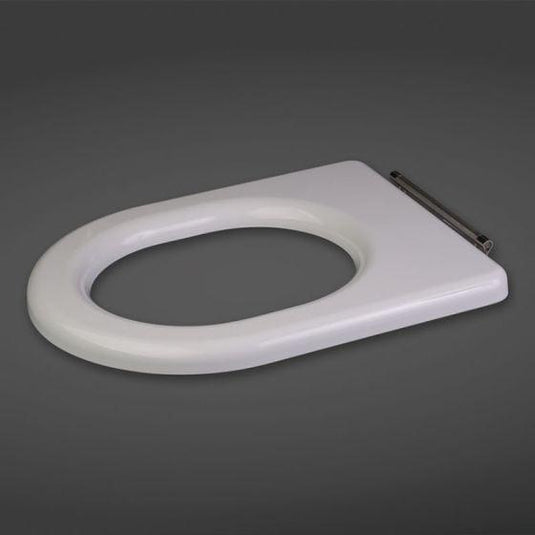 RAK Ceramics Compact Special Needs Toilet Seat Only for Rimless Pans - White - RAKSEAT008 - Envy Bathrooms Ltd