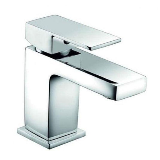 RAK Ceramics Cubis Mono Basin Mixer With Clicker Waste - Chrome - RAKCUB3001A - Envy Bathrooms Ltd
