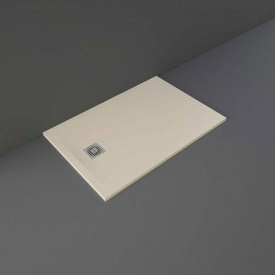 RAK Ceramics Feeling 1200 x 800mm Stone Effect Shower Tray with Anti-Slip - Cappuccino - RFST080120S514 - Envy Bathrooms Ltd