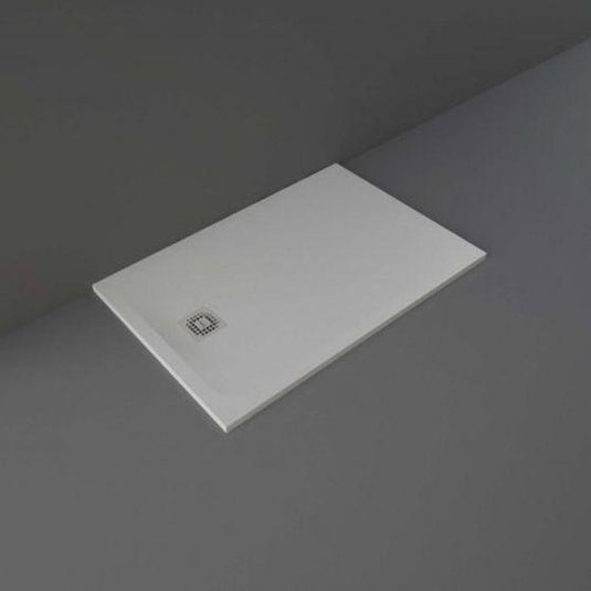 RAK Ceramics Feeling 1200 x 800mm Stone Effect Shower Tray with Anti-Slip - Grey - RFST080120S503 - Envy Bathrooms Ltd