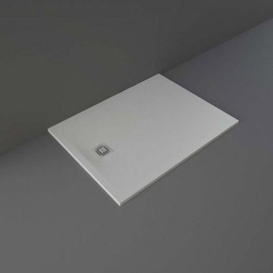 RAK Ceramics Feeling 1200 x 900mm Stone Effect Shower Tray with Anti-Slip - Grey - RFST090120S503 - Envy Bathrooms Ltd