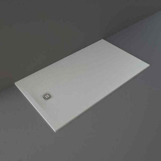RAK Ceramics Feeling 1600 x 900mm Stone Effect Shower Tray with Anti-Slip - Grey - RFST090160S503 - Envy Bathrooms Ltd
