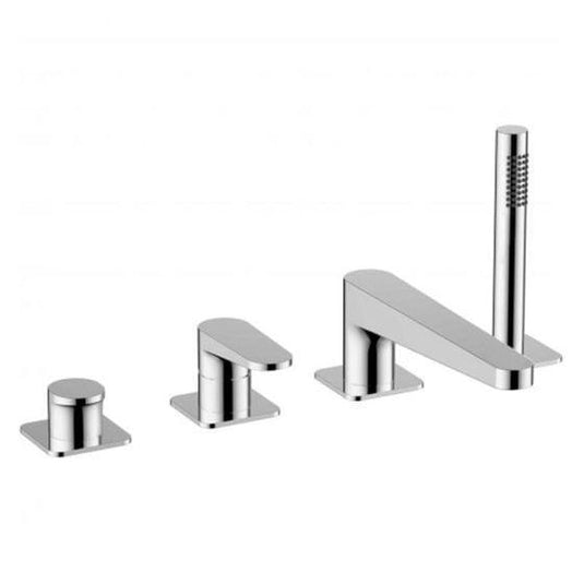 RAK Ceramics Ischia 4 Hole Deck Mounted Bath Shower Mixer - Chrome - RAKISH3013C - Envy Bathrooms Ltd