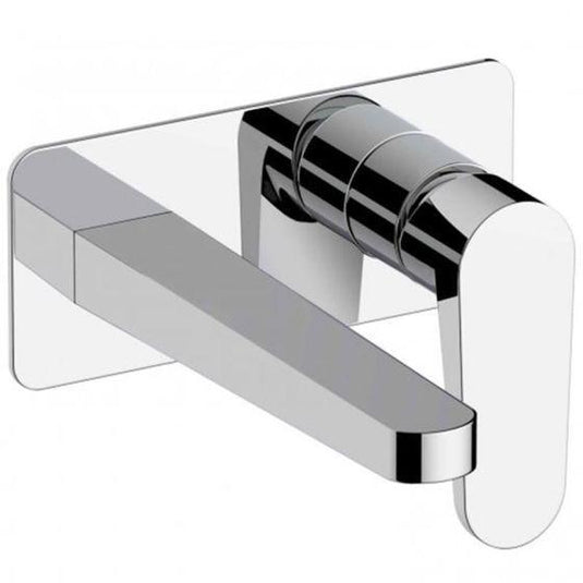 RAK Ceramics Ischia Wall Mounted Basin Mixer With Back Plate - Chrome - RAKISH3007C - Envy Bathrooms Ltd