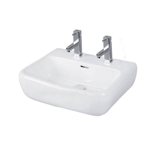 RAK Ceramics Metropolitan 52cm Basin 2 Tap Holes - MP2501AWHA - Envy Bathrooms Ltd