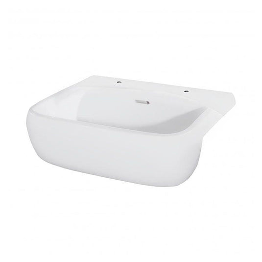 RAK Ceramics Metropolitan 52cm Semi Recessed Basin 2 Tap Holes - MP2201AWHA - Envy Bathrooms Ltd