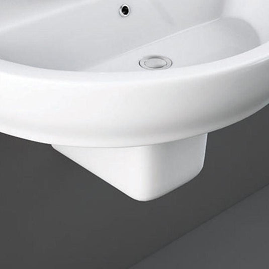 RAK Ceramics Moon Semi Pedestal For 65cm & 80cm Basin - HAR0103AWHA - Envy Bathrooms Ltd