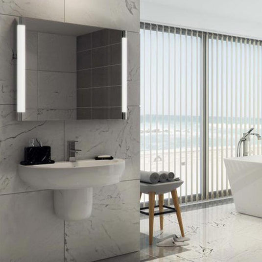 RAK Ceramics Moon Semi Pedestal For 65cm & 80cm Basin - HAR0103AWHA - Envy Bathrooms Ltd