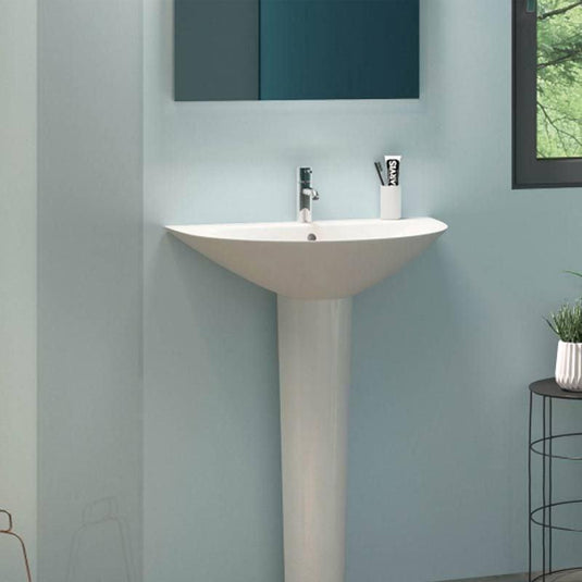 RAK Ceramics Morning 50cm Basin 1 Tap Hole - MORWB5001AWHA - Envy Bathrooms Ltd