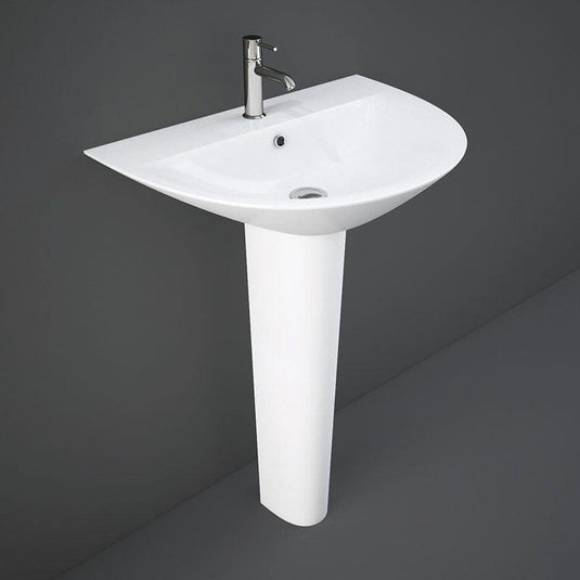 RAK Ceramics Morning 65cm Basin 1 Tap Hole - MORWB6501AWHA - Envy Bathrooms Ltd