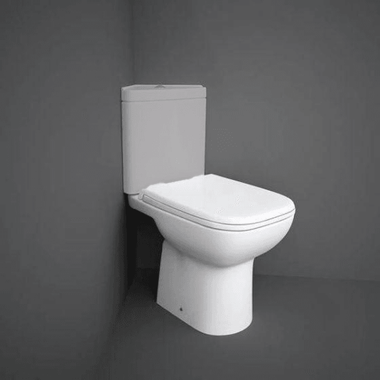 RAK Ceramics Origin Close Coupled Full Access Open Back Toilet Pan - Alpine White - ORG11AWHA - Envy Bathrooms Ltd
