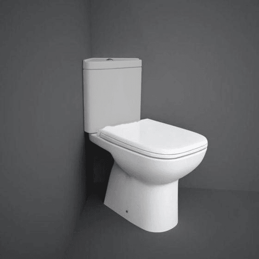 RAK Ceramics Origin Close Coupled Toilet Pan with Cistern - Alpine White - ORI62CNRPAKSC - Envy Bathrooms Ltd
