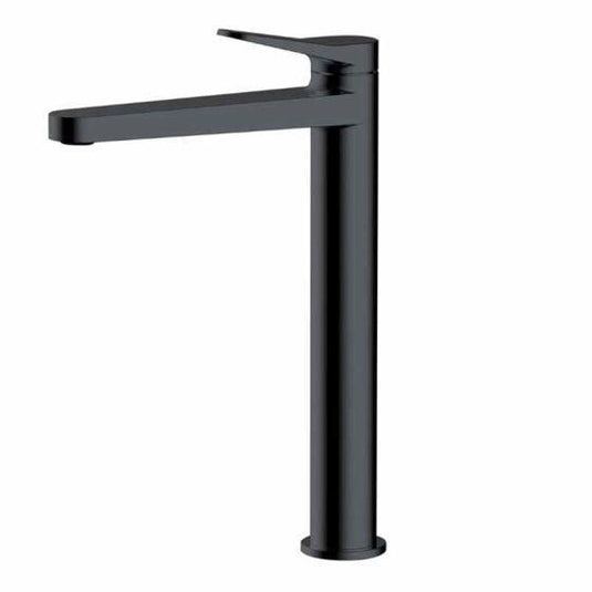 RAK Ceramics Petit Round Tall Basin Mixer - Matt Black - RAKPER3003B - Envy Bathrooms Ltd
