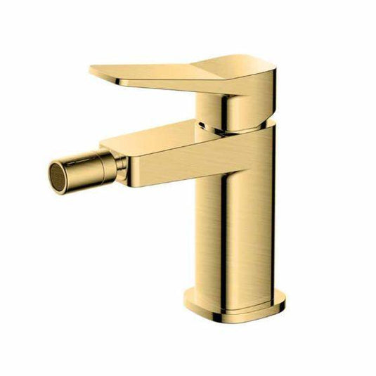 RAK Ceramics Petit Square Bidet Mixer Tap - Brushed Gold - RAKPES3006G - Envy Bathrooms Ltd