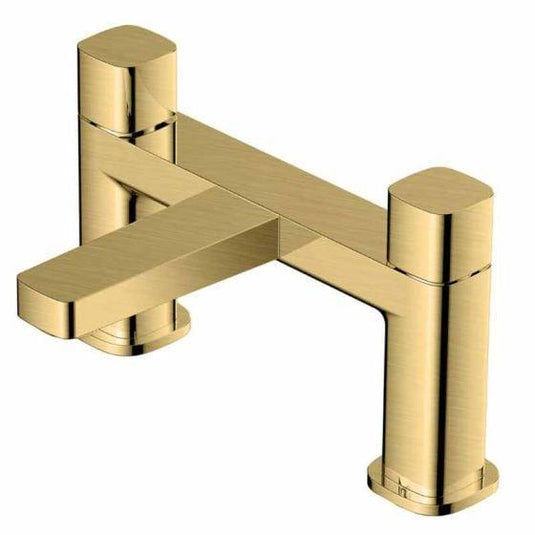 RAK Ceramics Petit Square Deck Bath Filler - Brushed Gold - RAKPES3004G - Envy Bathrooms Ltd