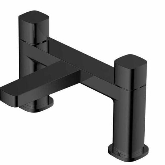 RAK Ceramics Petit Square Deck Bath Filler - Matt Black - RAKPES3004B - Envy Bathrooms Ltd